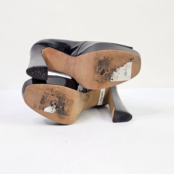 Sam Edelman Black Patent Leather Tacoma Platform Heel Pumps - Picture 4 of 11